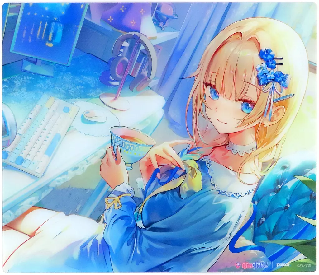 Vspo Gear Glass Mousepad 藍沢エマ Edition 新品未開封】ぶいすぽっ！ ガラスマウスパッド 藍沢エマ VSPO! GEAR