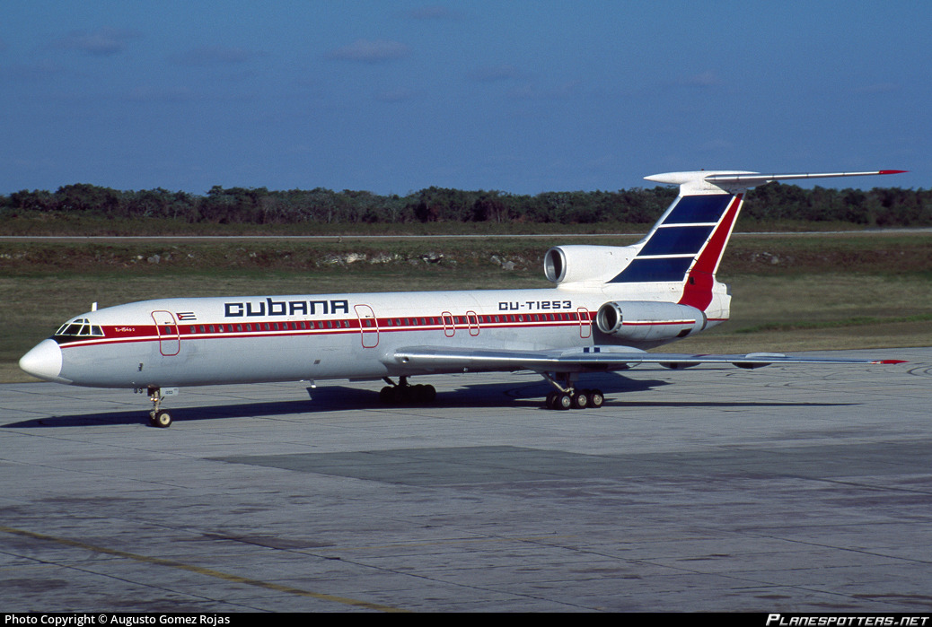 CU-T1253 Cubana Tupolev Tu-154B-2 Photo by Augusto Gomez Rojas