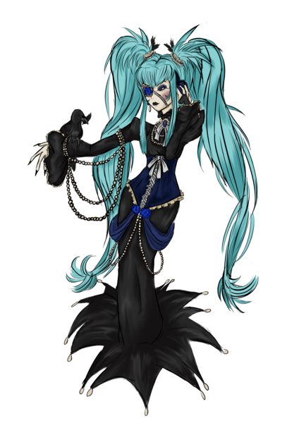 イラスト「『ゴシック＆ホラー』初音ミク (Gothic Miku)」