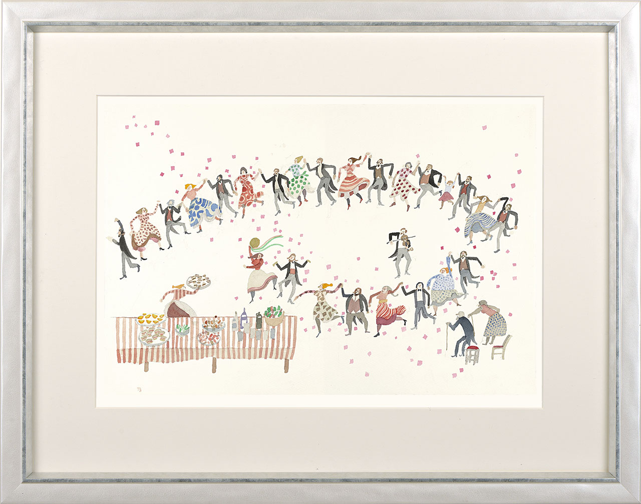 新品】安野光雅「結婚式」ポスター 複製画 額付 あんのみつまさ 新品