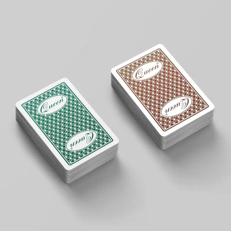 カジノレベル プラスチックポーカーカード ブリッジサイズ - 標準