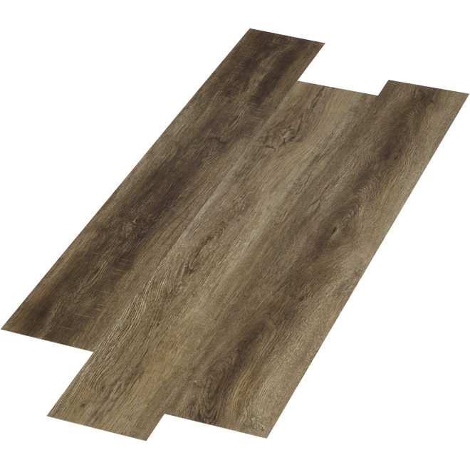 Mono Serra Vinyl Flooring - Montana Brown - 7-in x 48-in - 12