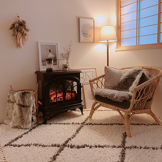 ニトリ ワイド暖炉型ファンヒーター IQ(ブラック) - 通販 | 家具と