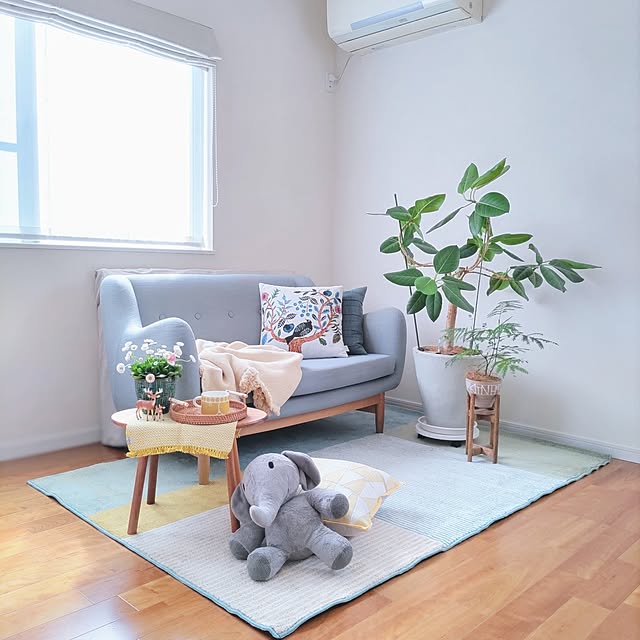 イエロー unicoラグのおすすめ商品とおしゃれな実例 ｜ RoomClip