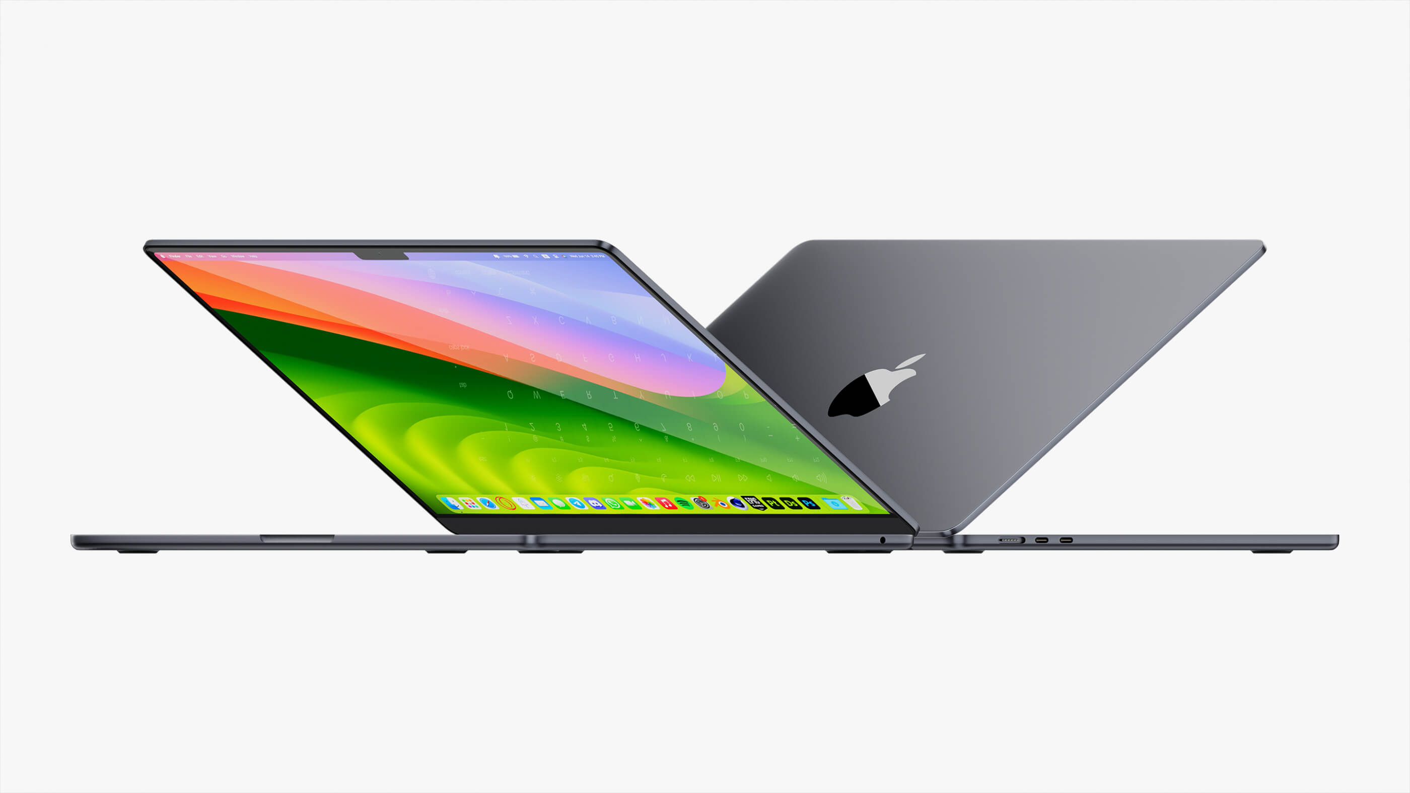 Apple MacBook Air 15 Inch Midnight 2023 With Magic Mouse - 3D