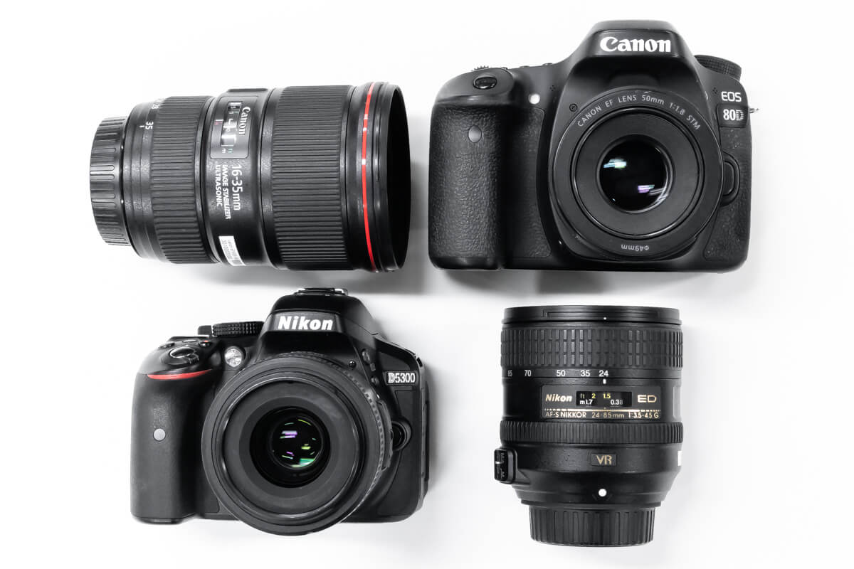 カメラの選び方決定版！CanonとNikonの“5つ”の違いを現役カメラマンが