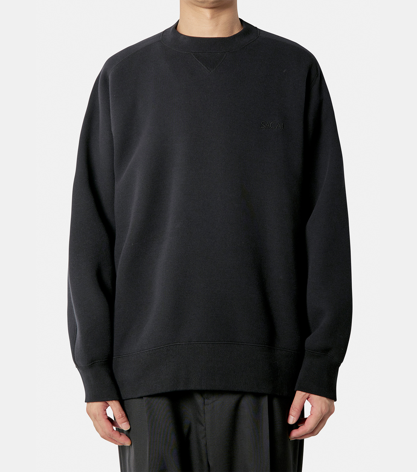 サカイ - sacai | Sponge Sweat Pullover-Black-1の通販 | RESTIR リステア