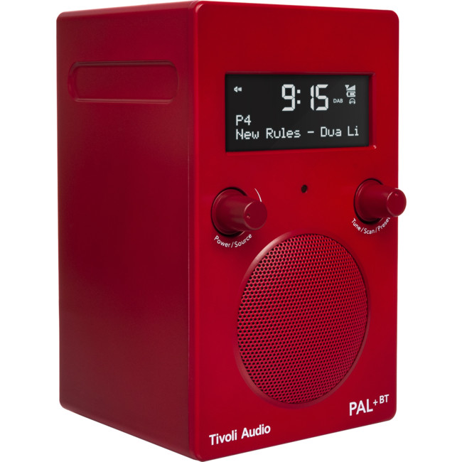 TIVOLI AUDIO PAL+BT-RED BLUETOOTH- DAB+ - FM PORTABLE RADIO - RED