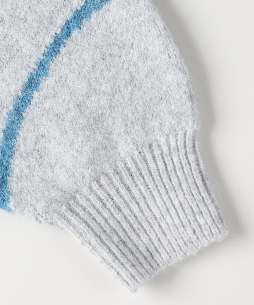 ヘンケイライン柄セーター(S ライトグレー): トップス｜Right-on公式