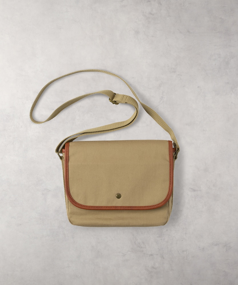 シンセティックレザーショルダーバッグ(ONE SIZE ベージュ