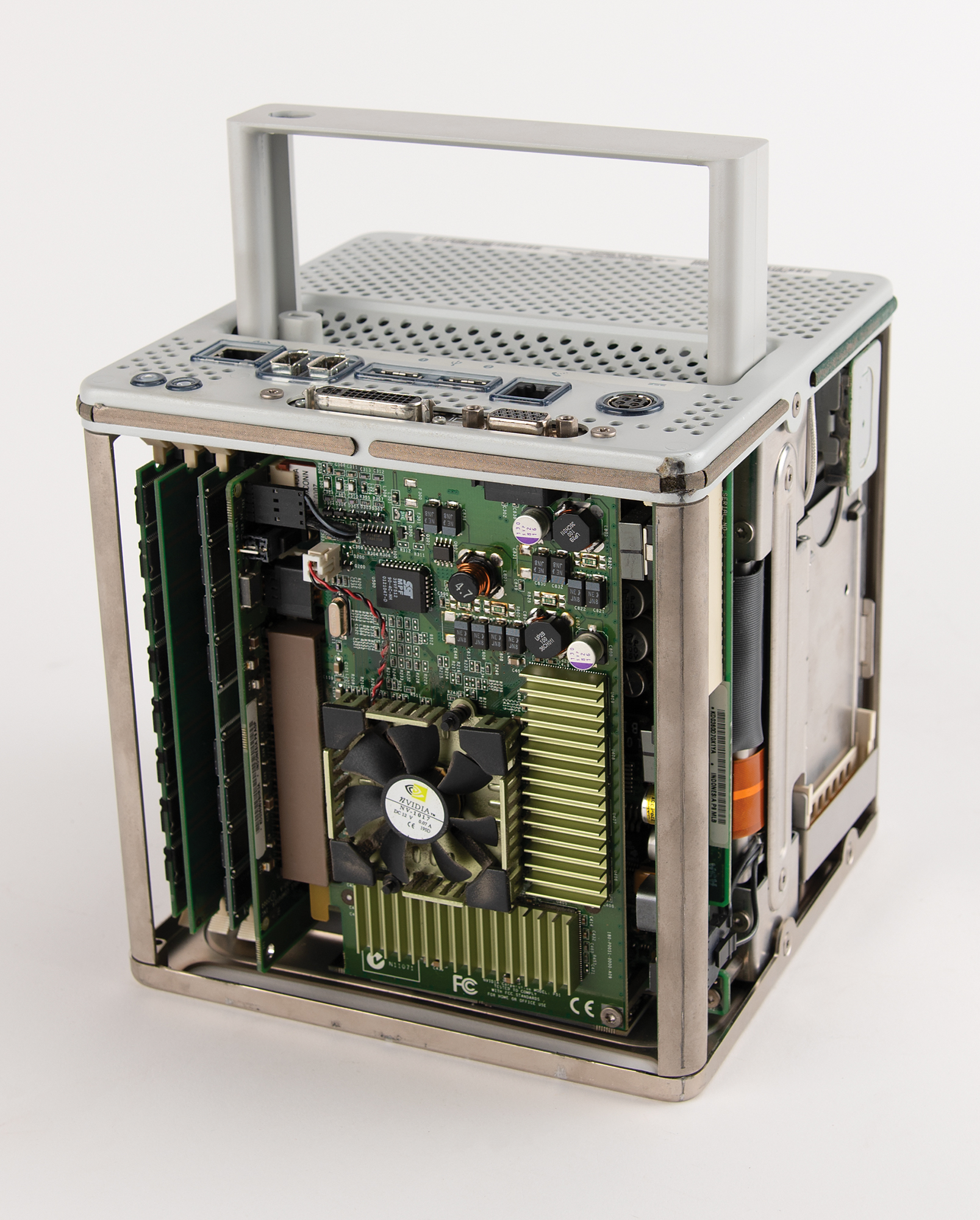 Apple Power Mac G4 Cube Desktop Computer and Apple Studio Display