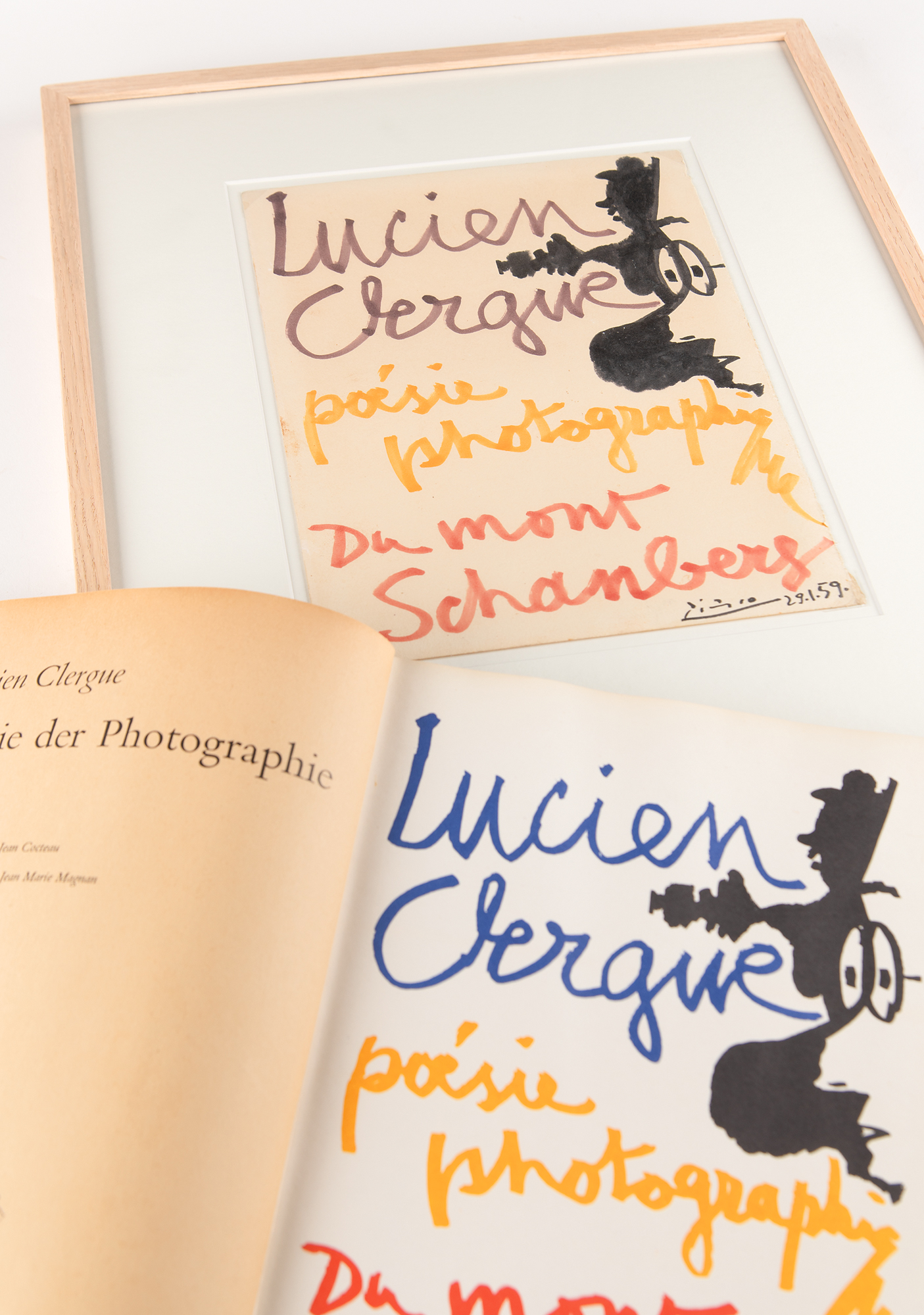 Pablo Picasso Original Artwork for Lucien Clergue's 1960