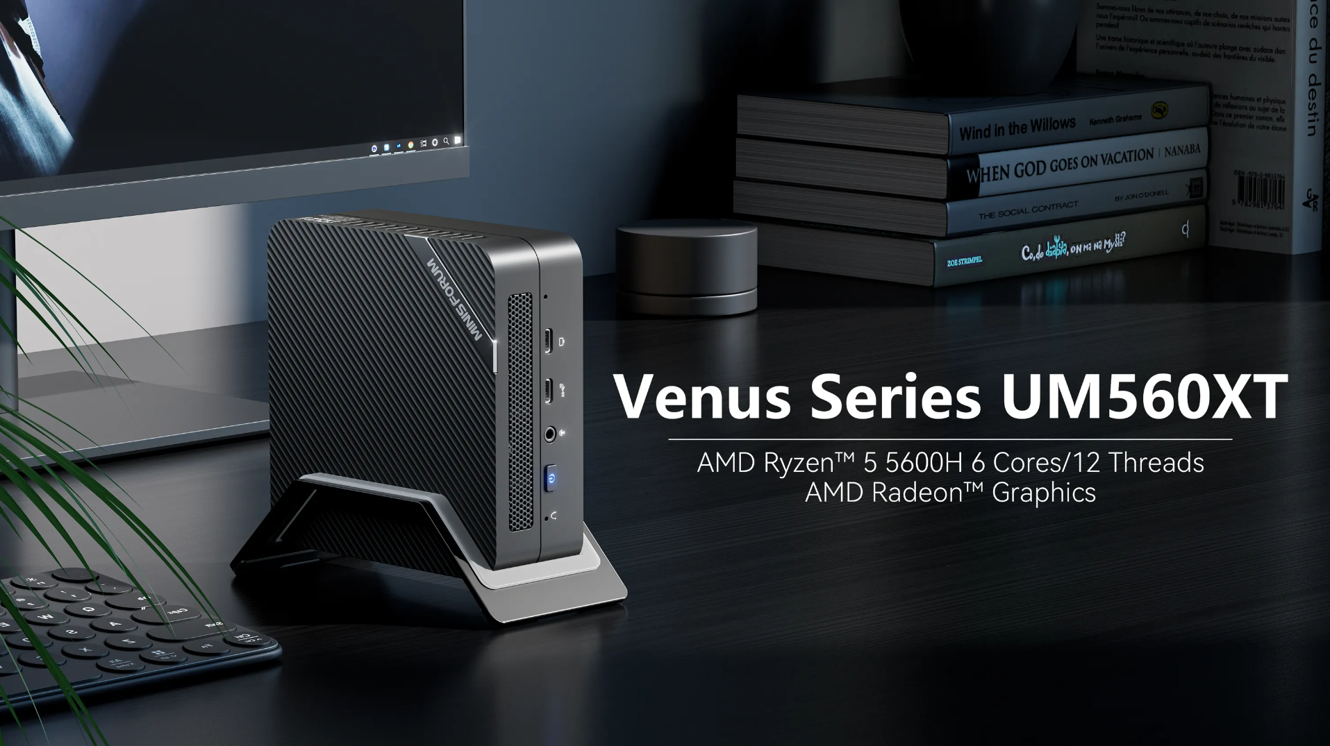 Minisforum Venus UM560XT Mini PC With AMD Ryzen 5 5600H “Cezanne