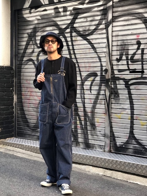 Schott West店ishizawaさんのサロペット/オーバーオールを使った