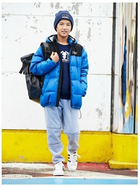 BLUE CROSS のダウンジャケット/コートを使った人気ファッション