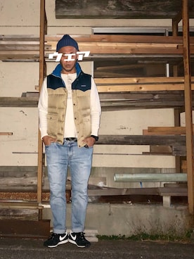 patagonia】M'S SLINGSHOT DOWN VESTを使った人気ファッション