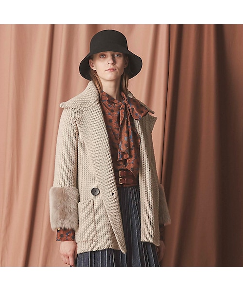 EPOCA（エポカ）の「ムートンコンビニットコート（）」 - WEAR