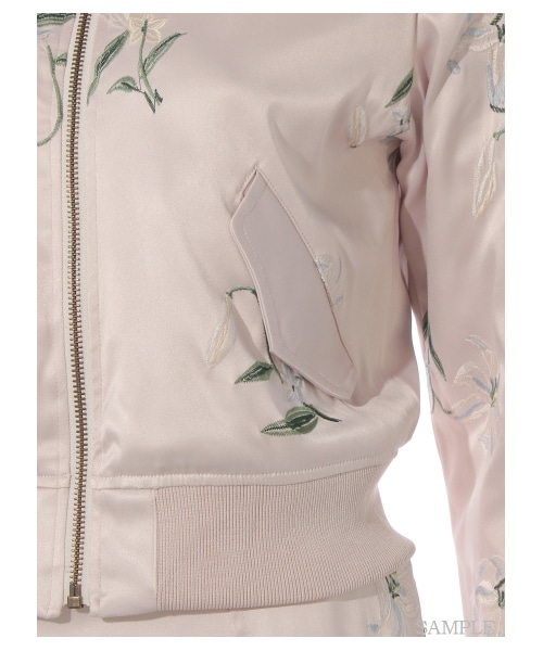 LILY BROWN（リリーブラウン）の「刺繍スカジャン（ブルゾン）」 - WEAR