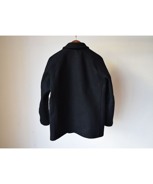 nisica（ニシカ）の「nisica WOOL MELTON P-COAT BLK ニシカ ウール