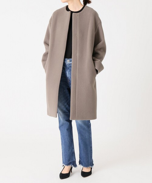 IENA（イエナ）の「ラムウールノーカラーコート◇（）」 - WEAR