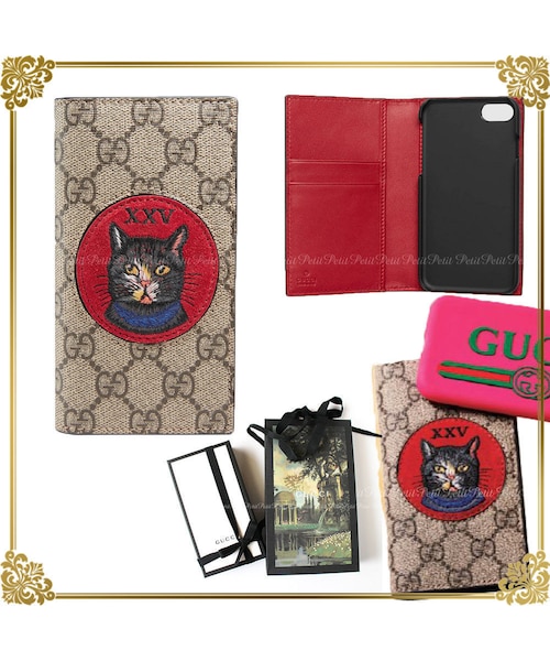 GUCCI（グッチ）の「ネコ派に！国内発☆GUCCI GGスプリーム 手帳型