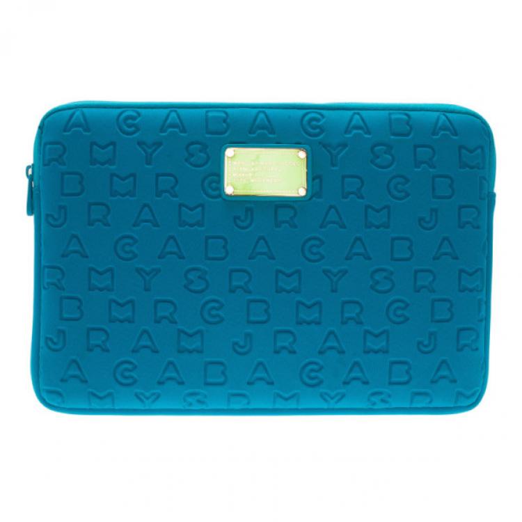 Marc by Marc Jacobs Turquoise Dreamy Logo Laptop Case Marc by Marc