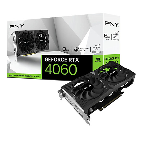 PNY PNY GeForce RTX 4060 8GB STANDARD DUAL FAN VCG40608DFXPB1 ※箱