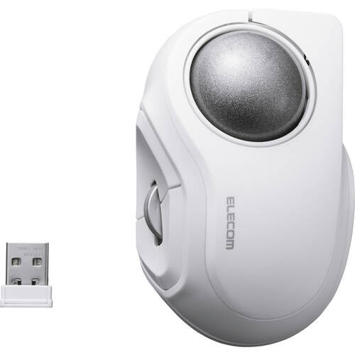 ELECOM エレコム M-MT2MRSWH bitra USB無線/Bluetoothトラックボール
