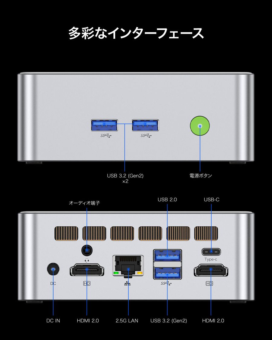 GMKtec NucBox M3 [i5-12450H /RAM:16GB /SSD:512GB /Windows 11 Pro