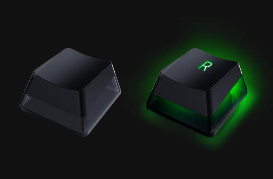 Razer レイザー Phantom Keycap Upgrade Set Black 交換用キーキャップ