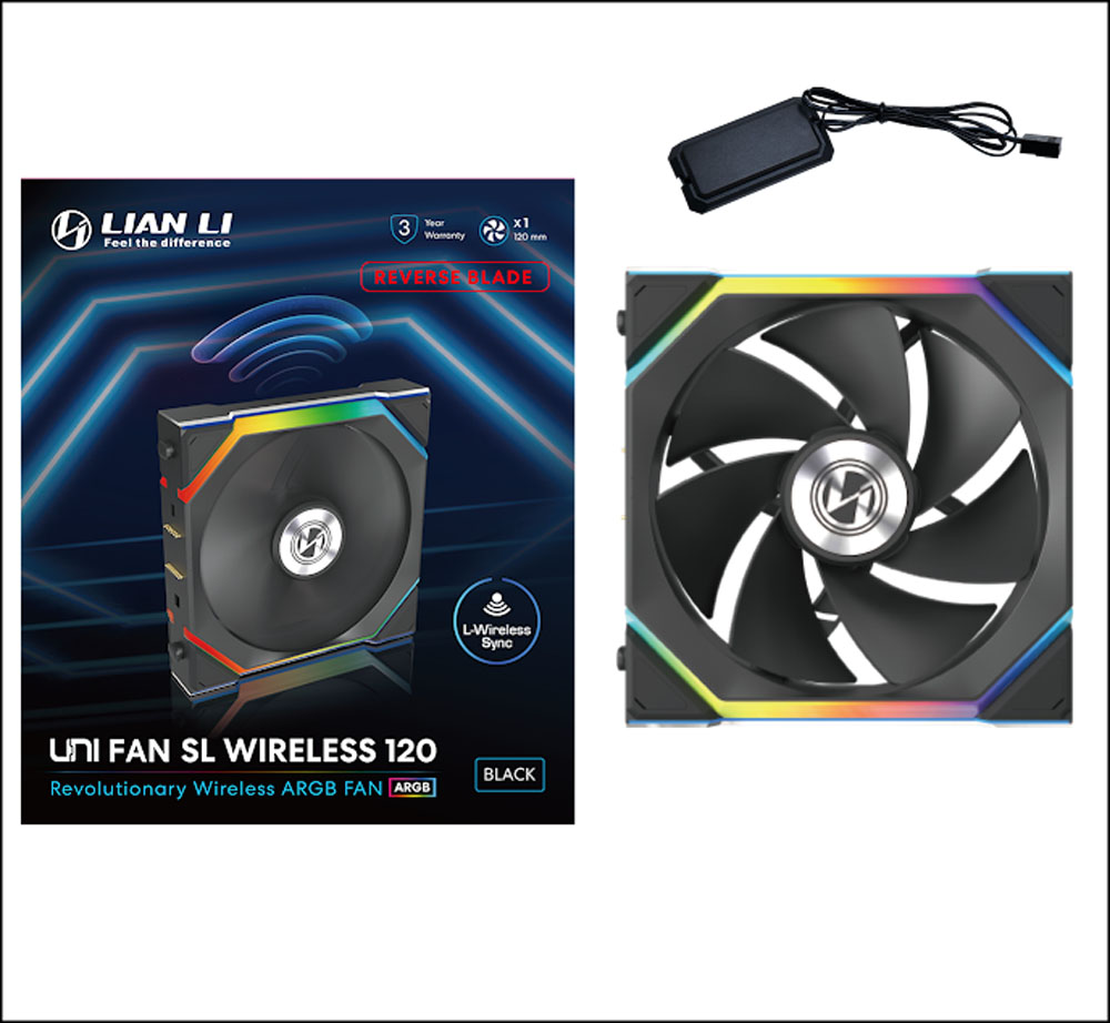 Lian Li リアンリー UNI FAN SL Wireless BK UF-RS-SL120-WLS-1B