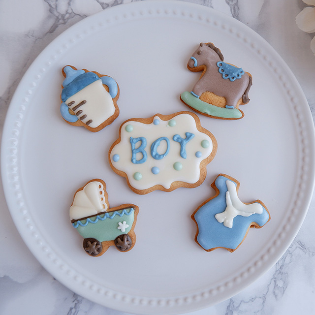 Sweetslabo Pignon ジェンダーリビールクッキー(ブルー)｜お祝い
