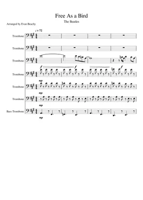Free Free As A Bird by The Beatles sheet music | Download PDF or