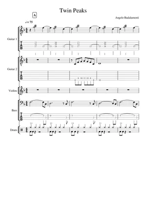 Twin Peaks Theme Sheet Music for Piano (Solo) easy | MuseScore.com