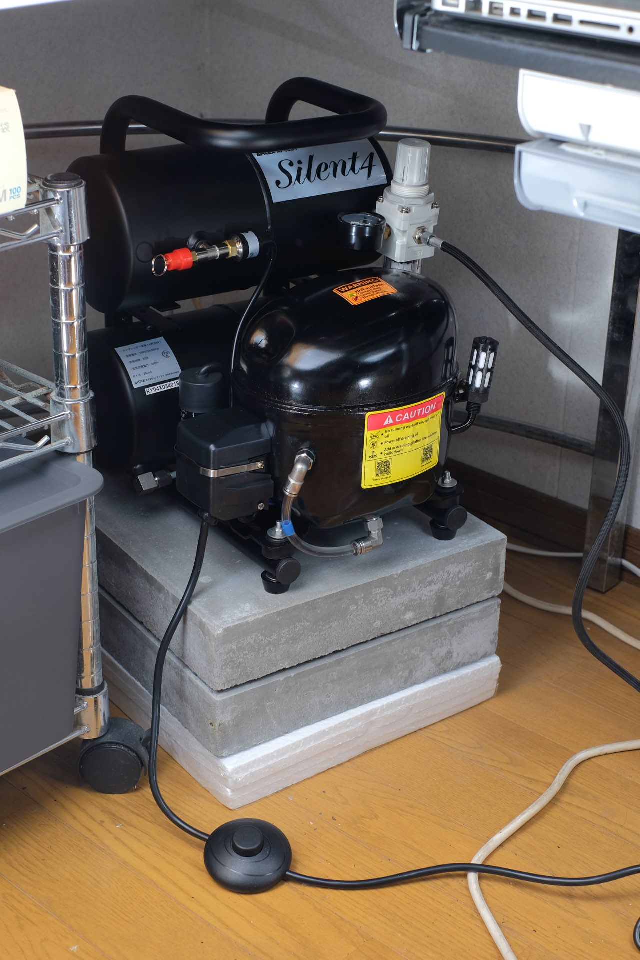 コンプレッサー サイレント4（初回限定エアブラシ付）【APC034-D