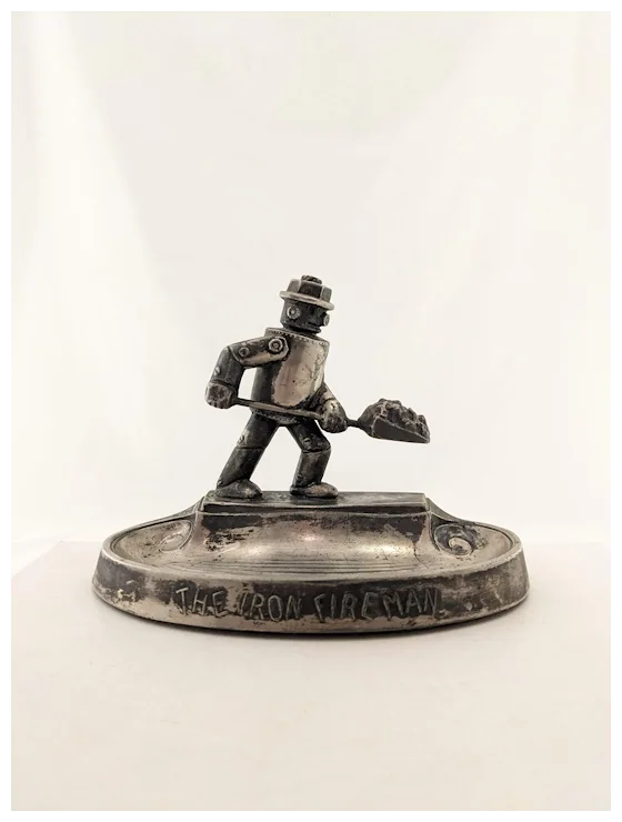 1920'S Iron Fireman Ashtray (2). For Sale at Ruby Lane