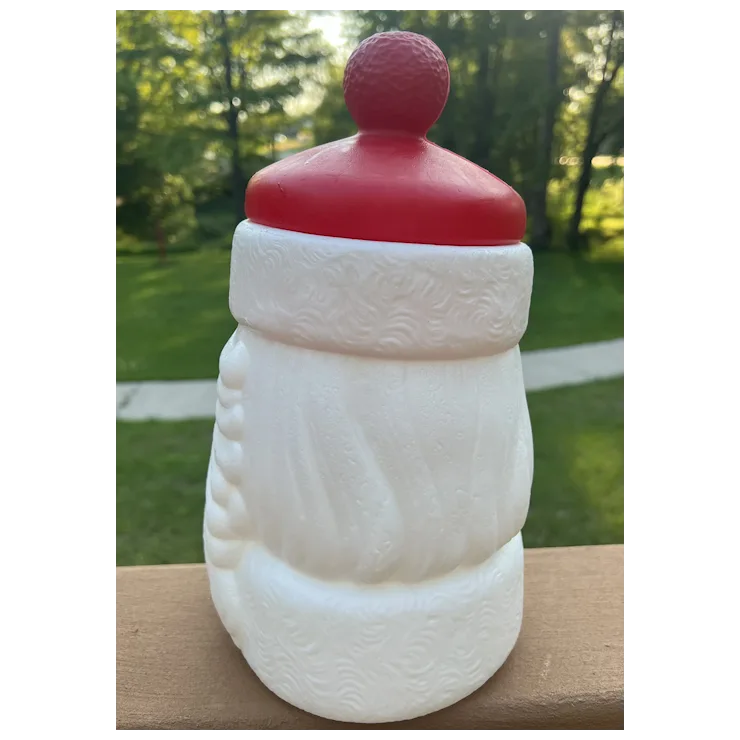 1970's Empire Santa Claus Blow Mold Cookie Jar. For Sale at Ruby Lane