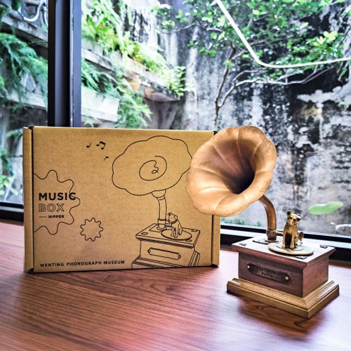 台湾 手作り蓄音機型オルゴール│NIPPER wenting-phonograph - Pinkoi
