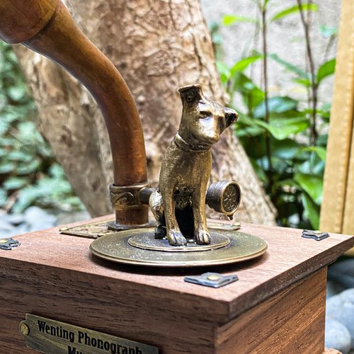 台湾 手作り蓄音機型オルゴール│NIPPER wenting-phonograph - Pinkoi