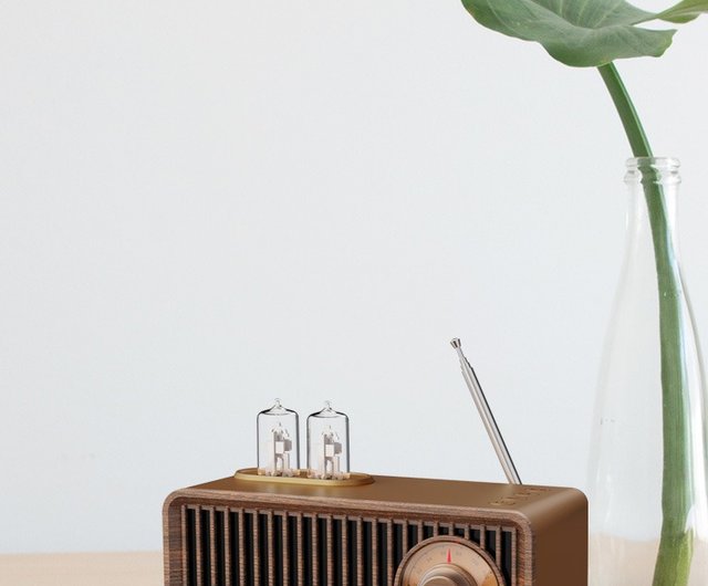10%OFF】レトロなデザインの真空管ラジオ ワイヤレス Bluetooth