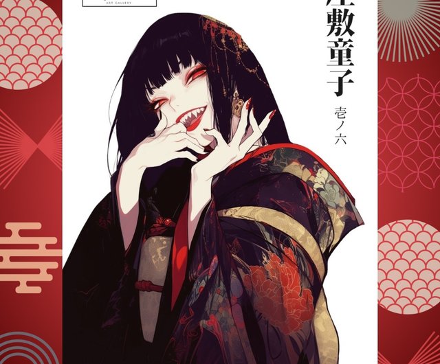 NaChiオリジナルステッカー【座敷童子】 NaChi-artgallery