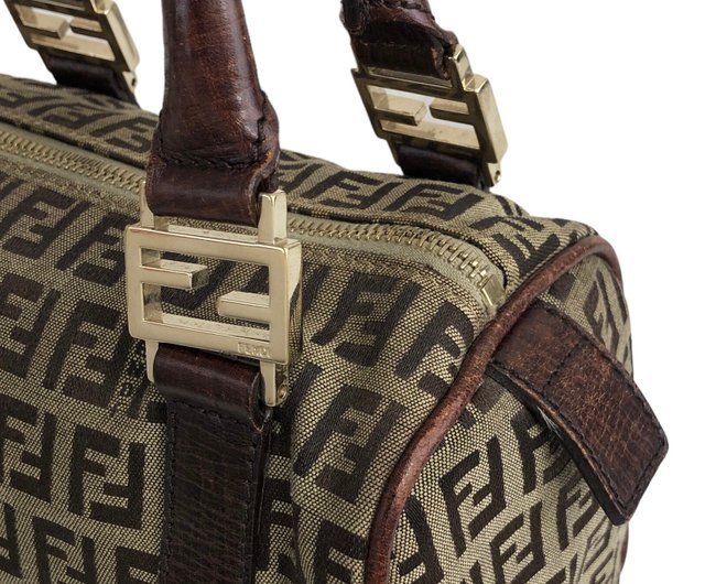 日本直送 名牌中古包 】FENDI フェンディ ズッキーノ ハンドバッグ