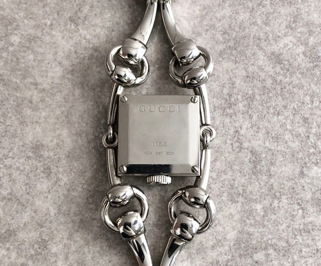 日本直送 名牌中古包 】GUCCI グッチ 腕時計 シルバー シニョーリア