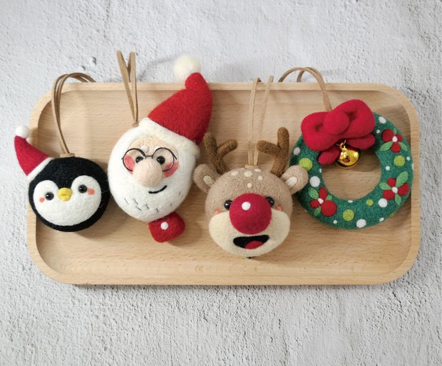 台湾 【クリスマスシリーズ】羊毛フェルト 多彩なデザイン