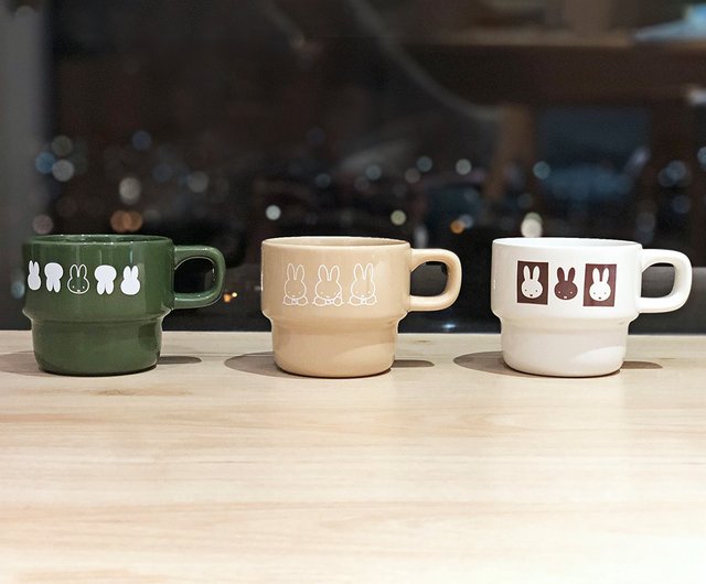 台湾 【MIFFY】ミッフィーと一緒に楽しく スタッキング陶器カップ 陶器