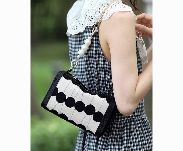 手作りハンドメイド 本革パッチワーク ミニピローバッグ 手縫い斜