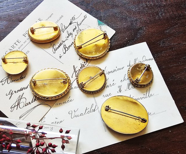 アメリカ合衆国 ヴィンテージ マイクロモザイク ブローチ【イタリア製