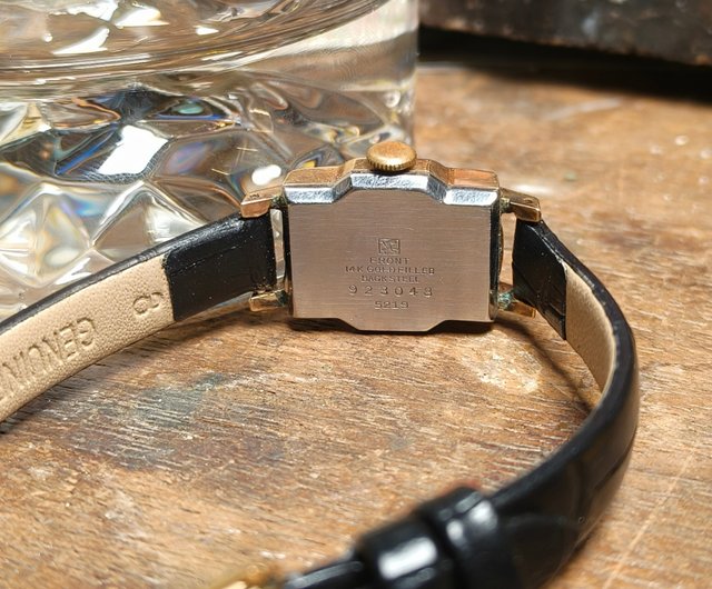 送料無料】台湾 SEIKO 14K金張り レディースアンティークウォッチ SAGW