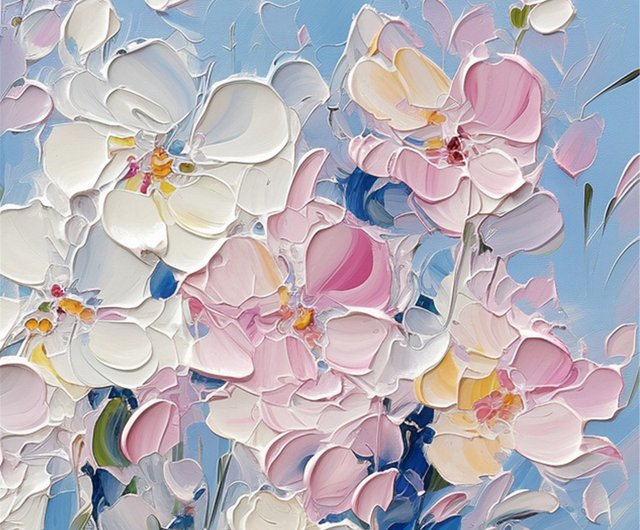 送料無料 20%OFF】花言葉手描きの花の装飾画の質感抽象画レストラン