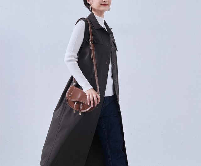 送料無料】ミリタリーロングベスト・ベストワンピース・ワークマン